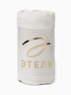 Плед с бахромой «Этель» White crystal, 130×180 см, жаккард - Фото 8