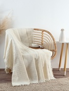 Плед с бахромой «Этель» Warm evening, 130×180 см, жаккард - Фото 4