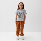 Футболка детская KAFTAN Love р.32 (110-116 см), серый - фото 808088532