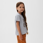 Футболка детская KAFTAN Love р.32 (110-116 см), серый - фото 808088533