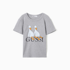 Футболка детская KAFTAN Gussi р.28 (86-92 см), серый - фото 25344050