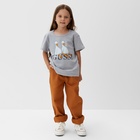 Футболка детская KAFTAN Gussi р.34 (122-128 см), серый - фото 25481524