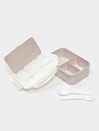 Ланч-бокс в школу TAKE IT EASY «Фламинго», с приборами, пшеничная солома, 1.4 л, 21.5×7.3×15 см, белый - Фото 6