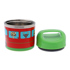 Ланч-бокс "В мире зверей", 630 мл, сохраняет тепло 3 ч, 11 х 15 см, зеленый - Фото 3