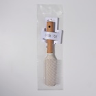 Расчёска массажная, 24×5 см, с деревянной ручкой - Фото 4