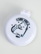 Расчёска массажная «Коты», складная, с зеркалом, 6.5×2.5 см, белая - Фото 4