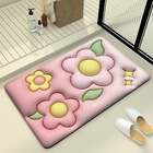 Коврик для дома Доляна Pink Flowers, влаговпитывающий, 40×60 см, розовый - Фото 10