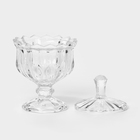 Ваза стеклянная на ножке, 150 мл, d=9,5 см, h=15 см - фото 25384239