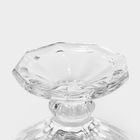 Ваза стеклянная на ножке, 150 мл, d=9,5 см, h=15 см - фото 25384242