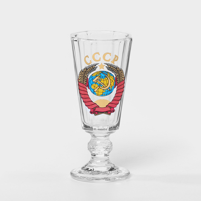 Набор стеклянных рюмок «Герб СССР», 35 мл, 6 шт.