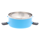 Ланч-бокс, 2 л, 14×26 см, 4 уровня, сохраняет тепло 3 ч, нержавеющая сталь, голубой - Фото 5