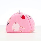 Домик для грызунов "Кролик", розовый - фото 25356402