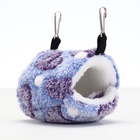 Домик для грызунов «Сердце», из флиса, 10×15 см, фиолетовый - фото 25356415