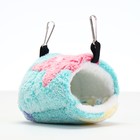 Домик для грызунов, "Звезды" синий флис - фото 25356423