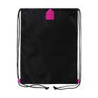 Ранец школьный Стандарт, 33 х 25 х 13 см, Grizzly, + мешок для обуви, чёрный/розовый - фото 25409399