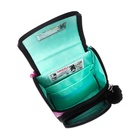 Ранец школьный Стандарт, 33 х 25 х 13 см, Grizzly, + мешок для обуви, чёрный/розовый - фото 25409393