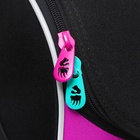 Ранец школьный Стандарт, 33 х 25 х 13 см, Grizzly, + мешок для обуви, чёрный/розовый - фото 25409394