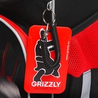 Ранец школьный Стандарт, 33 х 25 х 13 см, Grizzly, + мешок для обуви, чёрный - фото 25409426