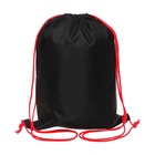 Ранец школьный Стандарт, 33 х 25 х 13 см, Grizzly, + мешок для обуви, чёрный - фото 25409429