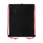 Ранец школьный Стандарт, 33 х 25 х 13 см, Grizzly, + мешок для обуви, чёрный - фото 25409431