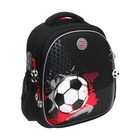 Рюкзак каркасный 36 х 28 х 20 см, Grizzly, чёрный/красный - фото 25409434