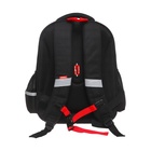 Рюкзак каркасный 36 х 28 х 20 см, Grizzly, чёрный/красный - фото 25409436
