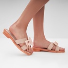 Тапочки женские с открытым носом LoveLife, размер 36-37, молочные - Фото 3