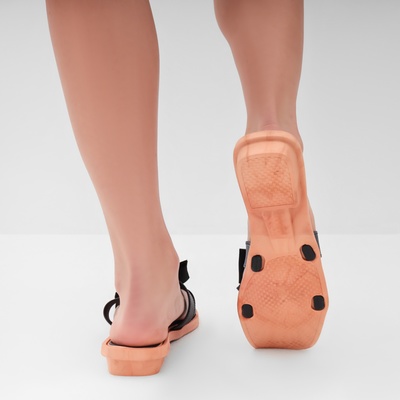 Тапочки женские с открытым носом LoveLife, размер 36-37, чёрные