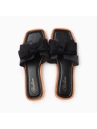 Тапочки женские с открытым носом LoveLife, размер 38-39, чёрные - Фото 2