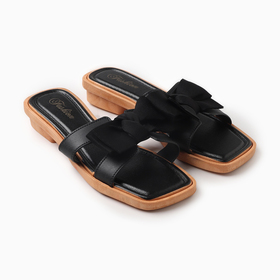 Тапочки женские с открытым носом LoveLife, размер 40-41, чёрные