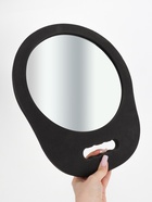 Зеркало с ручкой, 28×34 см, (d=22.5 см), чёрное - Фото 4