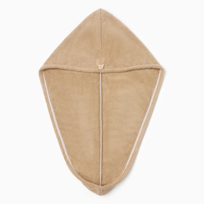 

Чалма для сушки волос Этель, цв. светло-коричневый, 65*25 см, 100% п/э, 280 г/м2