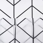 Штора для ванной «Этель. Ёлочка», 180×180 см, белая - Фото 4