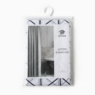 Штора для ванной «Этель. Ёлочка», 180×180 см, белая - Фото 6