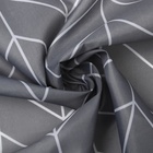 Штора для ванной «Этель. Ёлочка», 180×180 см, серая - Фото 3