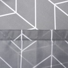 Штора для ванной «Этель. Ёлочка», 180×180 см, серая - Фото 4