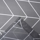 Штора для ванной «Этель. Ёлочка», 180×180 см, серая - Фото 5