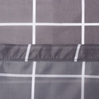 Штора для ванной «Этель. Клетка», 180×180 см, серая - Фото 4