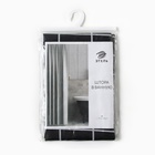 Штора для ванной «Этель. Клетка», 180×180 см, чёрная - Фото 6