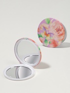 Зеркало складное «Цветы», d = 7,5 см, цвет розовый - Фото 1