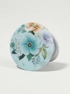 Зеркало складное «Цветы», d = 7,5 см, цвет голубой - Фото 3