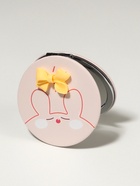 Зеркало складное CUTIE, d=7 см, с увеличением х2, искусственная кожа, бежевое - Фото 2