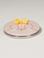 Зеркало складное CUTIE, d=7 см, с увеличением х2, искусственная кожа, бежевое - Фото 5