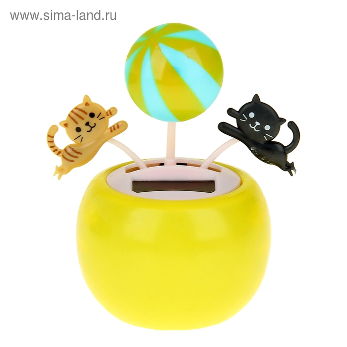Маятник пластик "Котики с мячом" МИКС 11х6,5х6,5 см - Фото 1