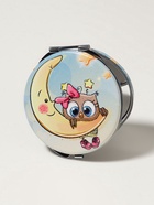 Зеркало складное «Совята», d=6 см, искусственная кожа, голубое - Фото 2