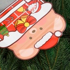 Пакет подарочный новогодний, фигурный «Камин», с zip - lock застежкой, 20×27+6.5 см - Фото 3