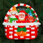 Пакет подарочный, "Корзина с подарками", с zip-lock застежкой, 26х25+7см. Новый год (комплект 50 шт) - фото 25399626