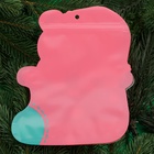 Пакет подарочный новогодний, фигурный «Мишка с колпаком», с zip - lock застежкой, 21×15.5 см - Фото 3