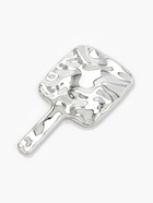 Зеркало с ручкой, декоративное, 10×16.9 см, (8.5×8.5 см), серебристое - Фото 2