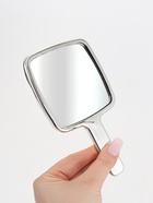 Зеркало с ручкой, декоративное, 10×16.9 см, (8.5×8.5 см), серебристое - Фото 4